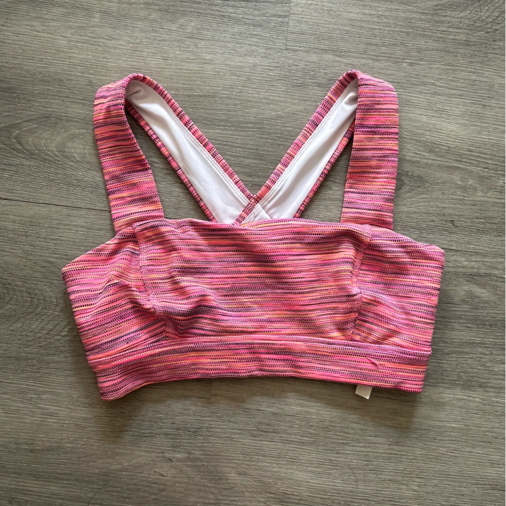 Free people multi color sports bra crop top